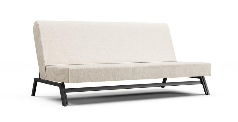 IKEA Karlaby sofa bed in a natural Everyday Linen cover on a white background