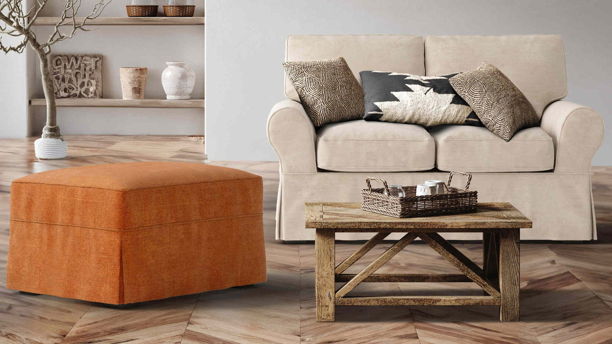 Pottery Barn PB Basic Loveseat Slipcover Comfort Works