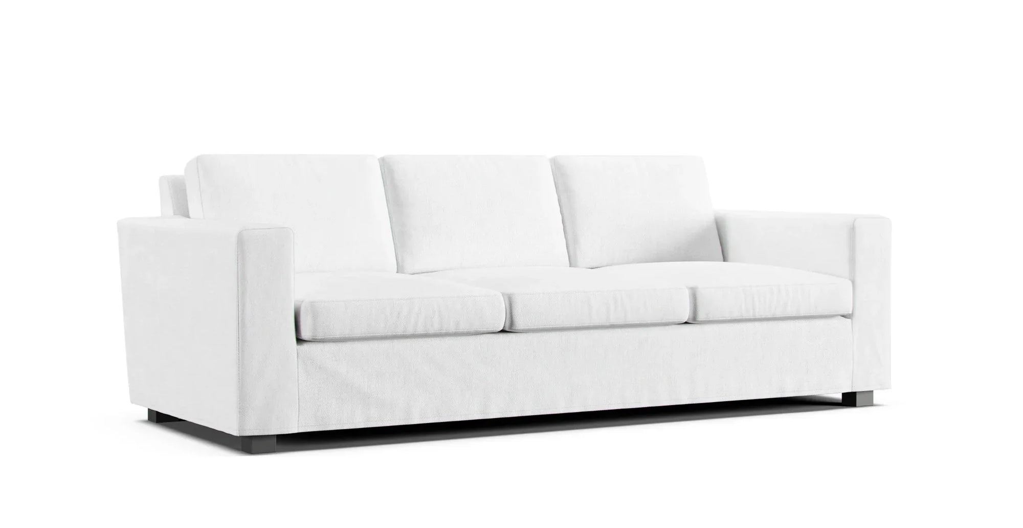 Habitat Utah three seater sofa in a white Cotton Canvas slipcover