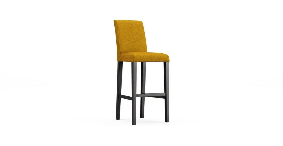 IKEA Bergmund bar stool in an amber Eco Twill cover