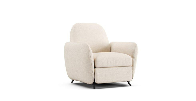 IKEA Ekolsund recliner armchair in a cream Textured Weave cover