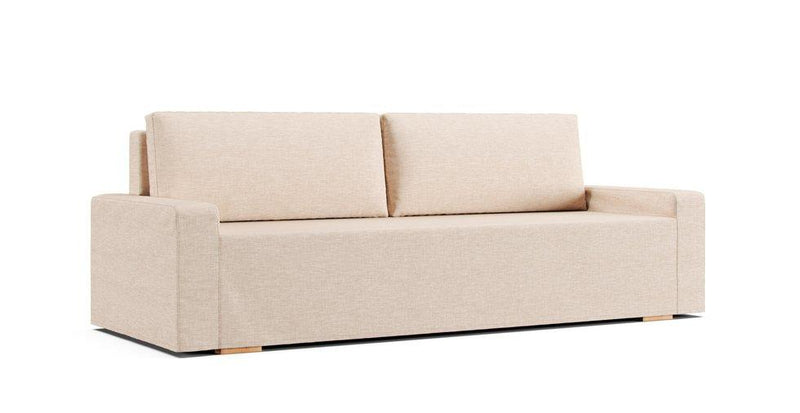 IKEA Gralviken sofa bed in a sand Textured Weavecover on a white background