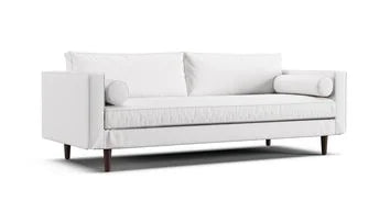 Article Sven sofa featuring white Cotton Canvas slipcovers