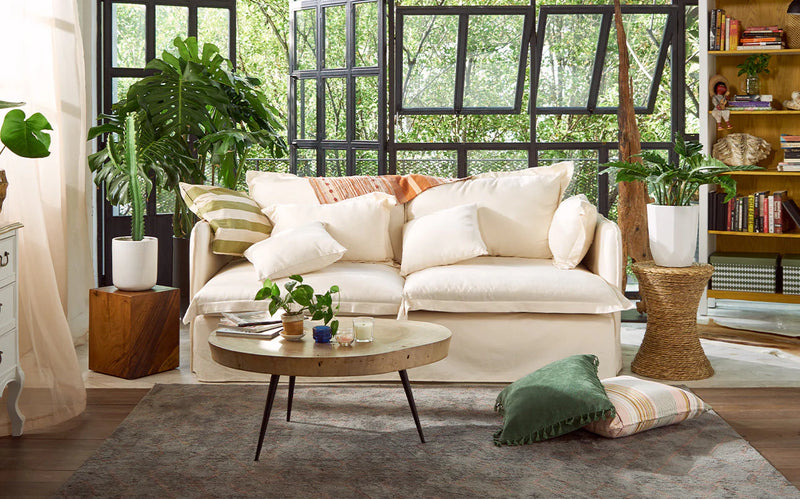 Sessel-,Couch- und Armlehnenschoner aus Schafschurwolle - Sessel