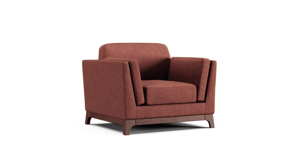 Ceni 39" Armchair Cover - Care+ Tweed Sunset