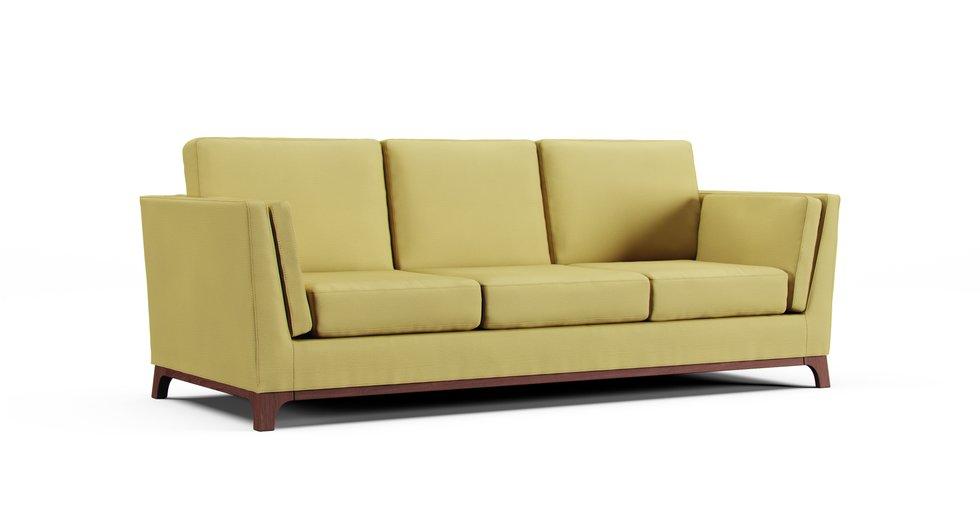Ceni 83" Sofa Cover - Care+ Tweed Amber