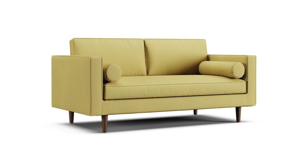 Sven 72" 2.5 Seater Loveseat Slipcover - Care+ Tweed Amber