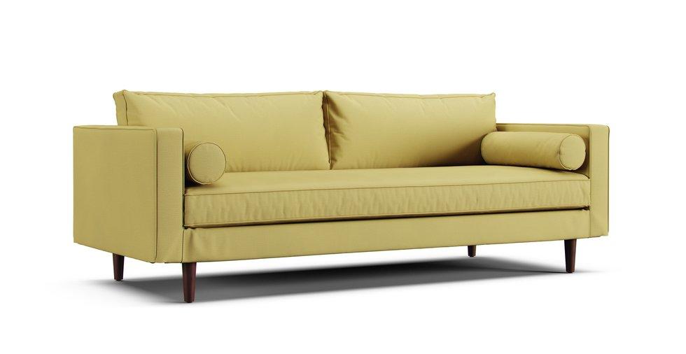 Sven 88" Sofa Slipcover - Care+ Tweed Amber