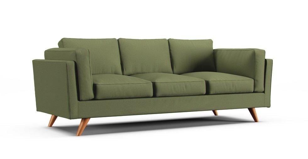 Timber 90" Sofa Slipcover - Care+ Canvas Sage