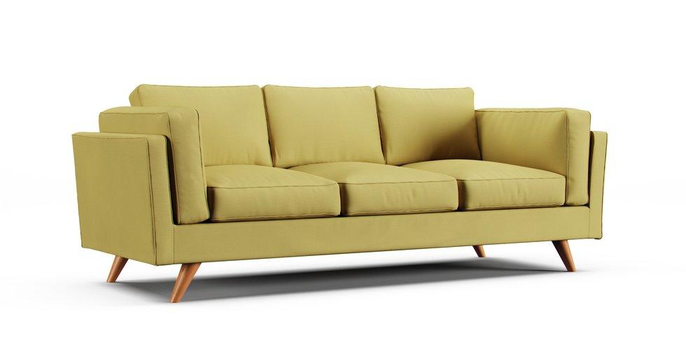 Timber 90" Sofa Slipcover - Care+ Tweed Amber