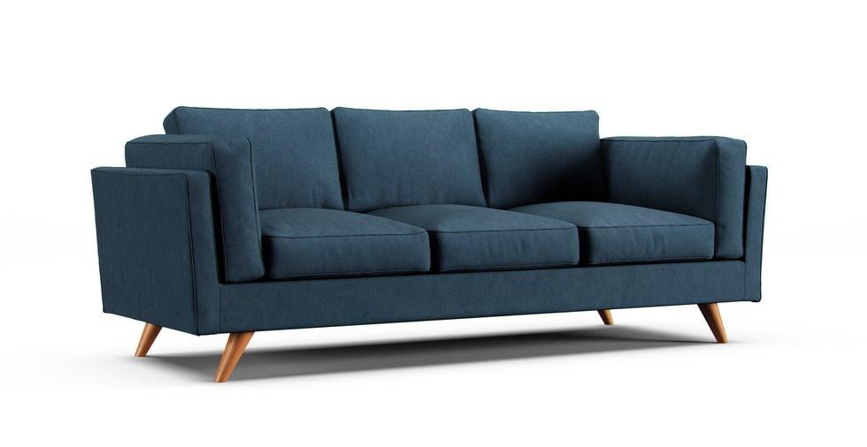 Timber 90" Sofa Slipcover - Care+ Tweed Teal