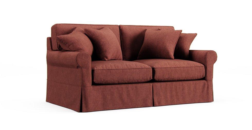 Baldwin Slipcovered 76" Sofa Slipcover - Care+ Tweed Sunset