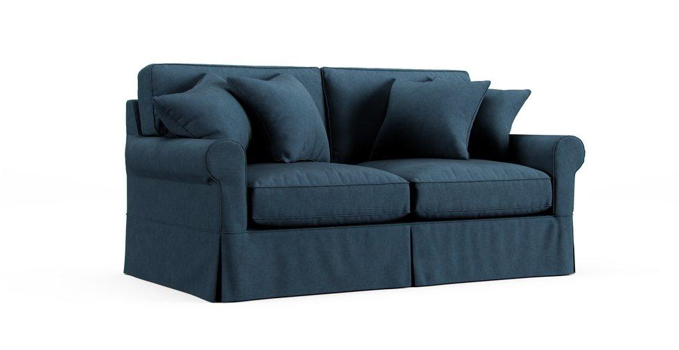 Baldwin Slipcovered 76" Sofa Slipcover - Care+ Tweed Teal