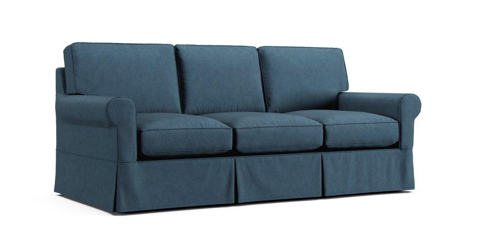Baldwin Sofa Slipcover - Care+ Tweed Teal