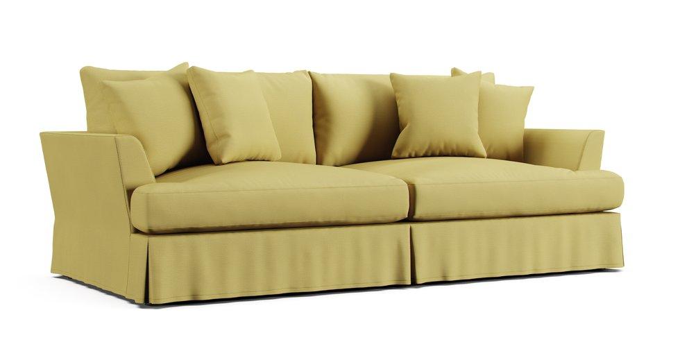 Emory Sofa Slipcover - Care+ Tweed Amber