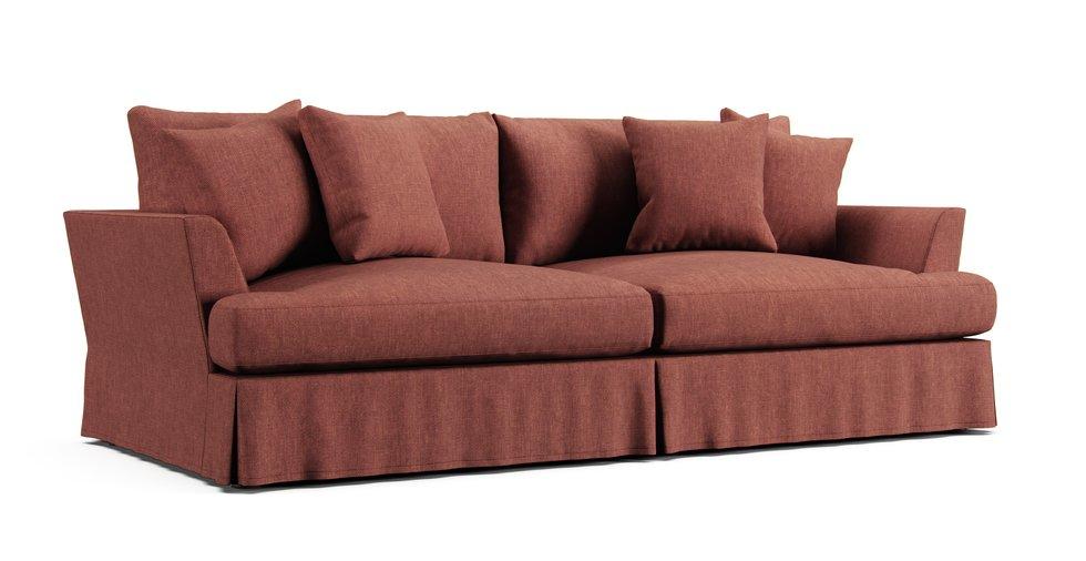 Emory Sofa Slipcover - Care+ Tweed Sunset