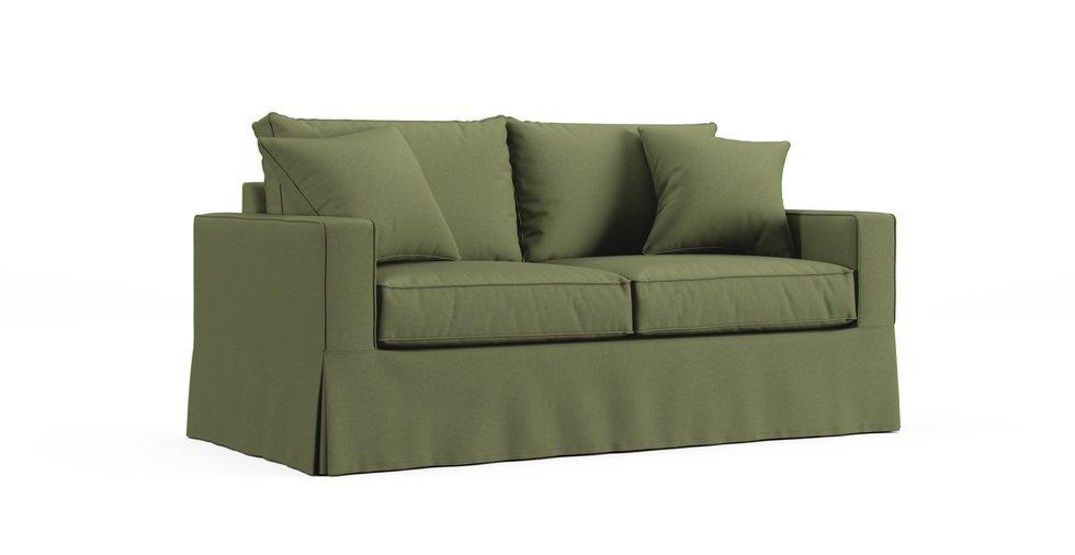 Filmore Air Sleeper Sofa Slipcover - Care+ Canvas Sage