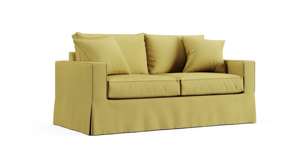 Filmore Air Sleeper Sofa Slipcover - Care+ Tweed Amber