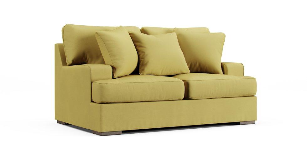 Alesandra Loveseat Slipcover - Care+ Tweed Amber