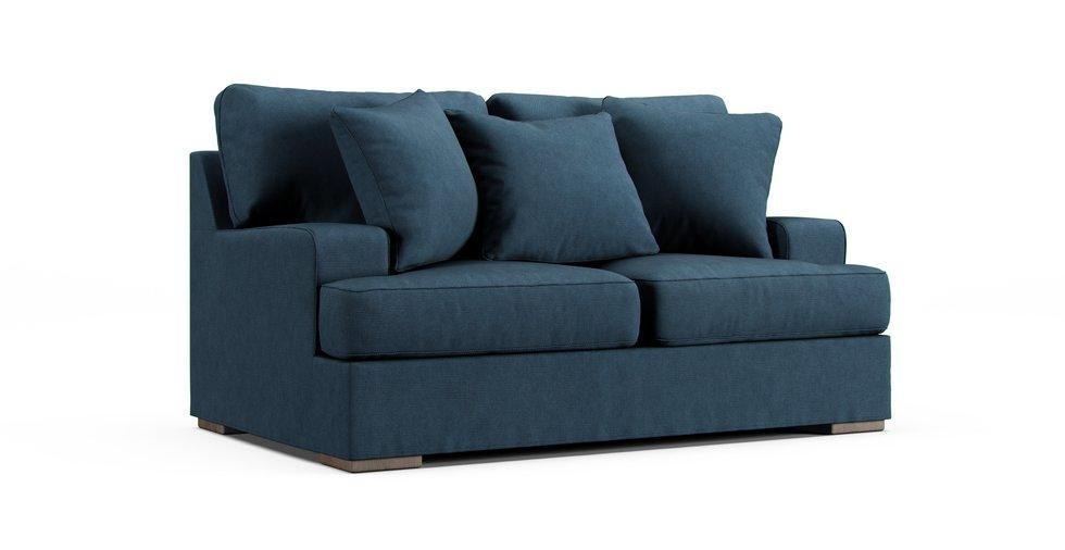 Alesandra Loveseat Slipcover - Care+ Tweed Teal