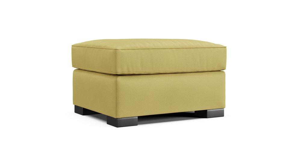 Axis II Ottoman Slipcover - Care+ Tweed Amber