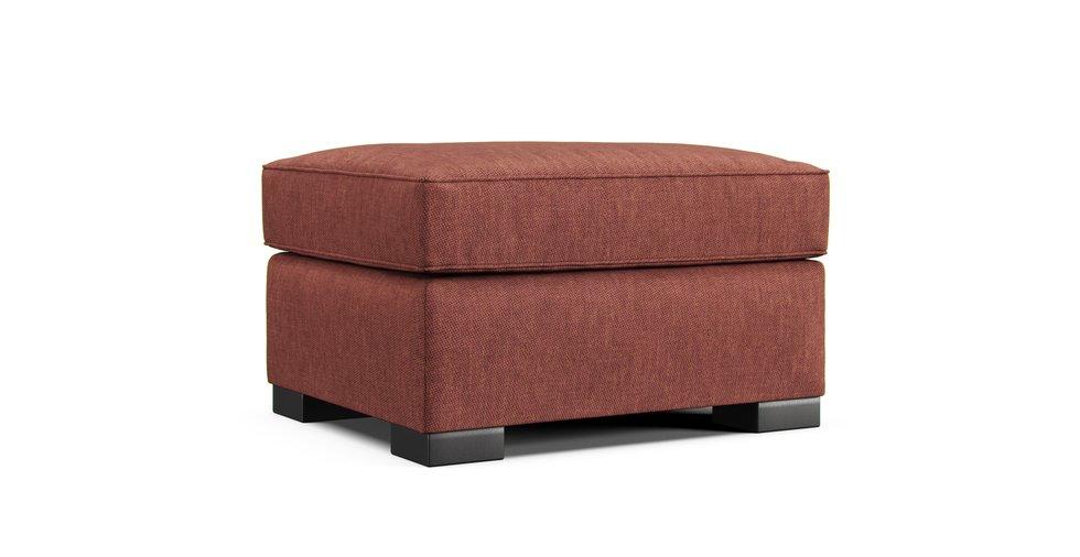Axis II Ottoman Slipcover - Care+ Tweed Sunset