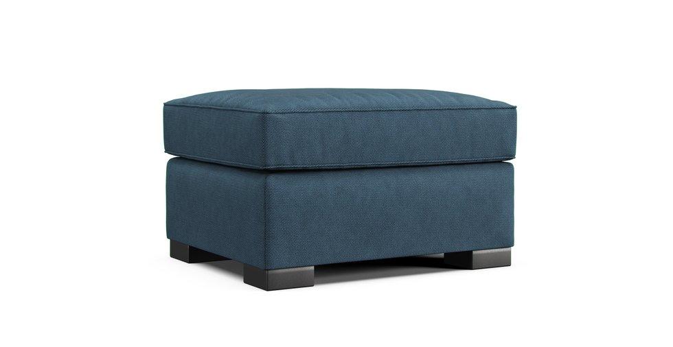 Axis II Ottoman Slipcover - Care+ Tweed Teal