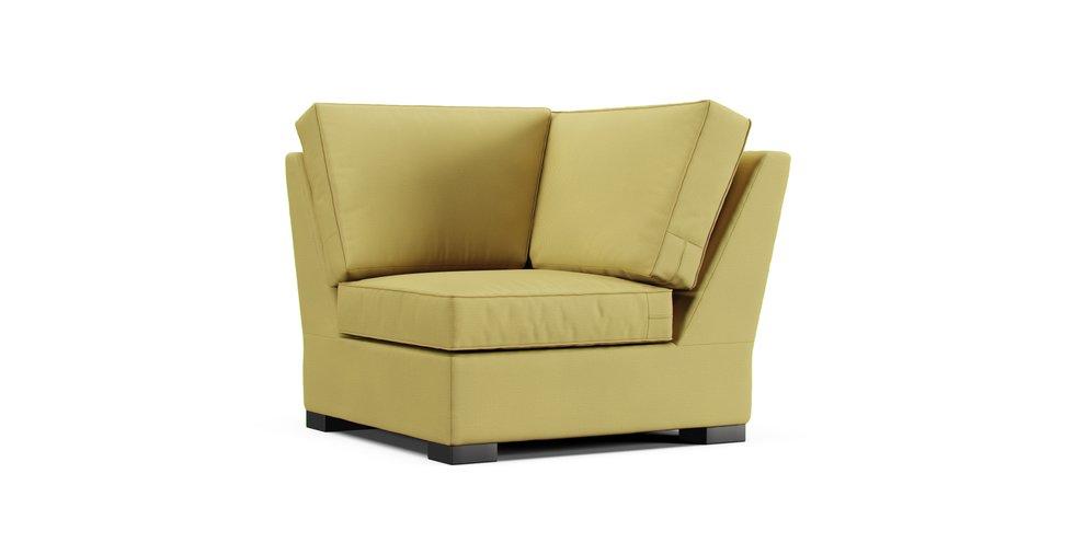 Axis II Corner Seat Slipcover - Care+ Tweed Amber