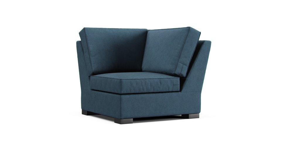 Axis II Corner Seat Slipcover - Care+ Tweed Teal