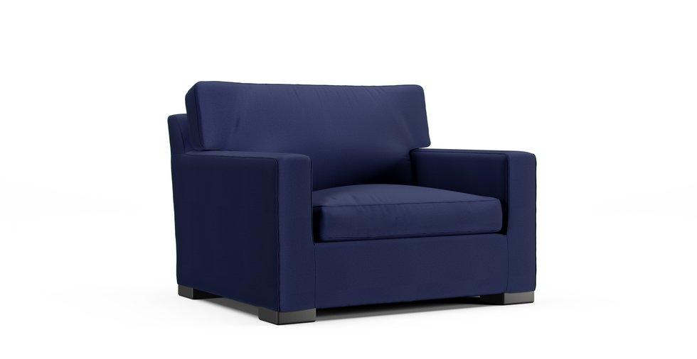 Axis II Chair Slipcover - Everyday Cotton Navy
