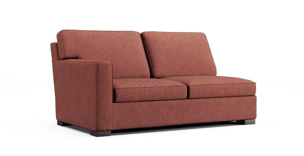 Axis II Left/Right-Arm Loveseat Slipcover - Care+ Tweed Sunset