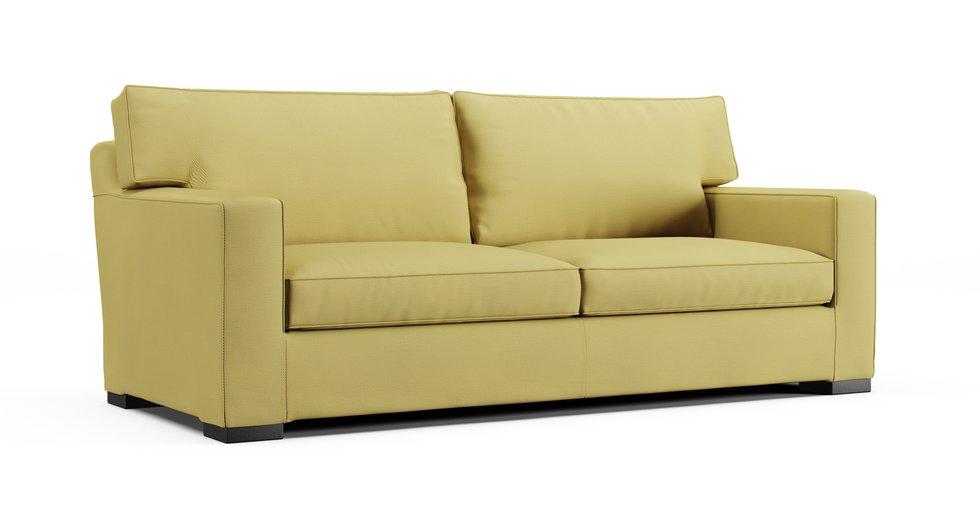 Axis II 2-Seat Queen Sleeper Sofa Slipcover - Care+ Tweed Amber