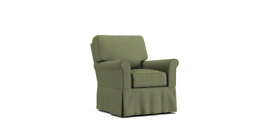 Bayside Accent Chair Slipcover - Care+ Canvas Sage