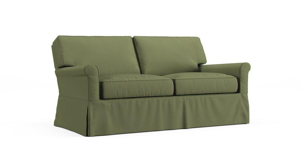 Bayside Loveseat Slipcover - Care+ Canvas Sage