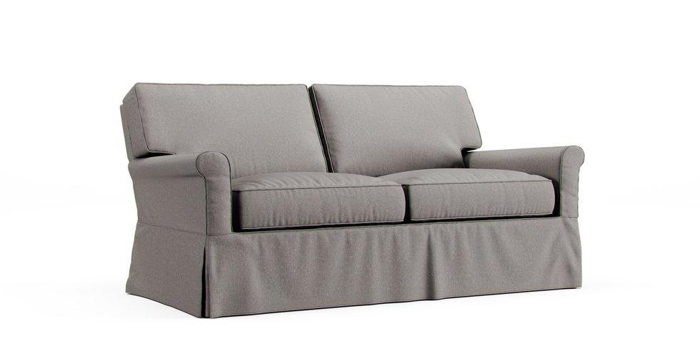Bayside Loveseat Slipcover - Care+ Canvas Ash