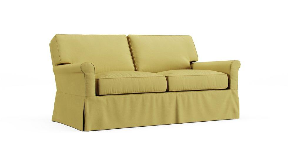 Bayside Loveseat Slipcover - Care+ Tweed Amber