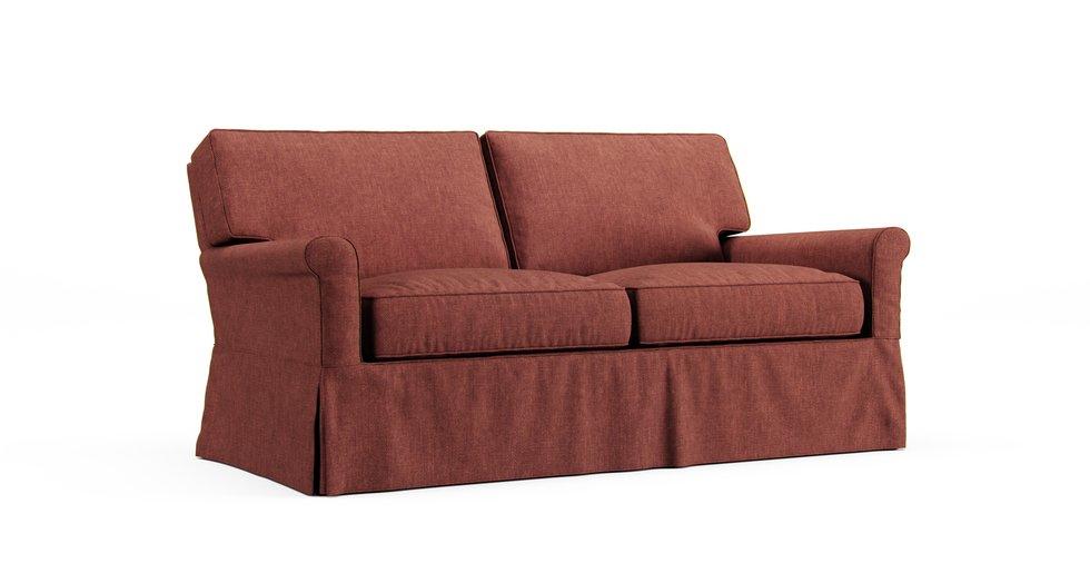 Bayside Loveseat Slipcover - Care+ Tweed Sunset