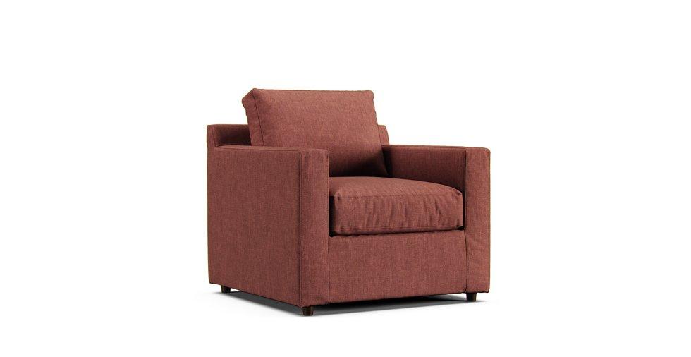 Barrett Track Arm Chair Slipcover - Care+ Tweed Sunset