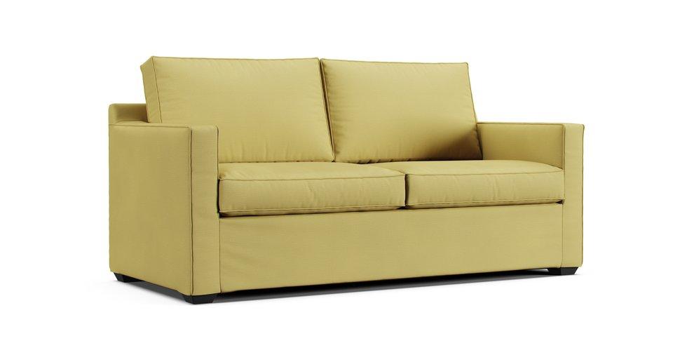 Davis 2 Seat Sofa Slipcover - Care+ Tweed Amber