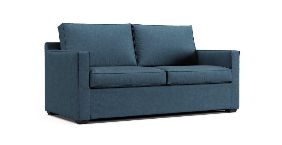 Davis 2 Seat Sofa Slipcover - Care+ Tweed Teal