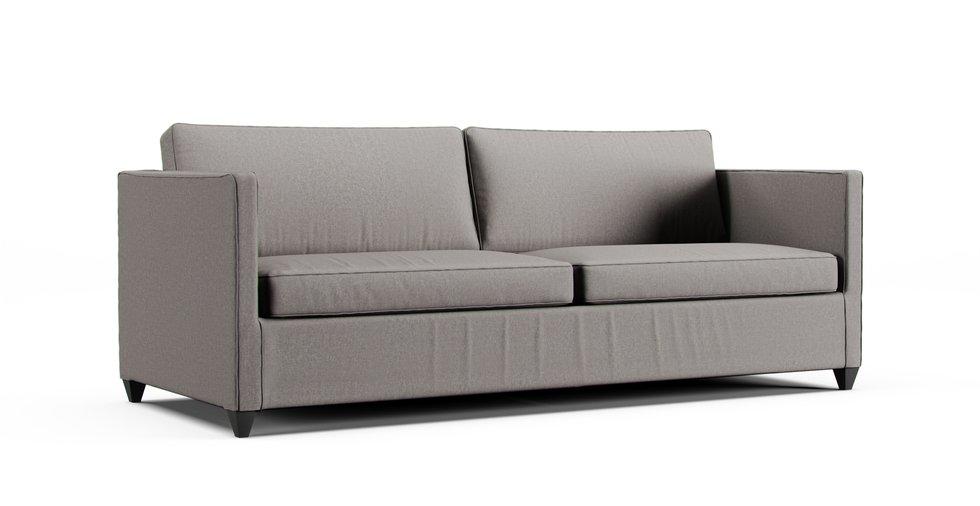 Dryden Full Sleeper Sofa Slipcover - Care+ Canvas Ash