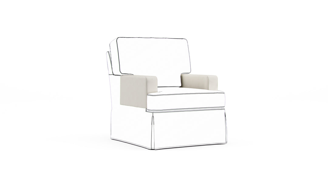 Hathaway Armrest Protector Covers — Add On - Everyday Weave Cream