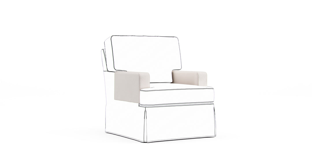 Hathaway Armrest Protector Covers — Add On - Mod Boucle Cream