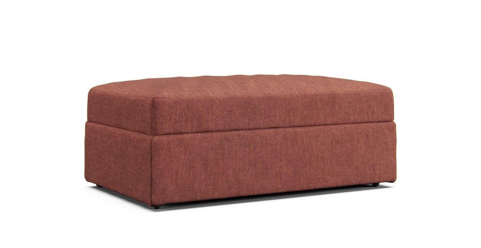 Lounge II 37" Ottoman Slipcover - Care+ Tweed Sunset