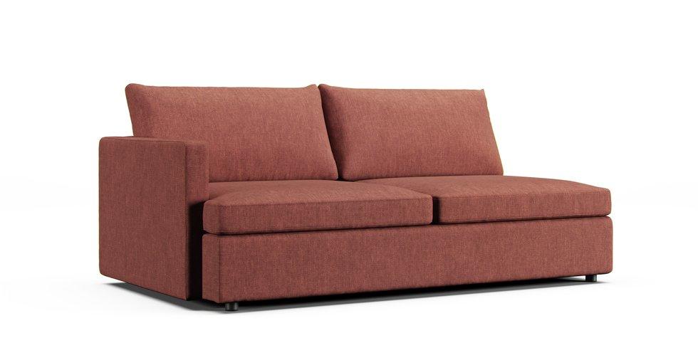 Lounge II Left/Right Arm Loveseat Slipcover - Care+ Tweed Sunset