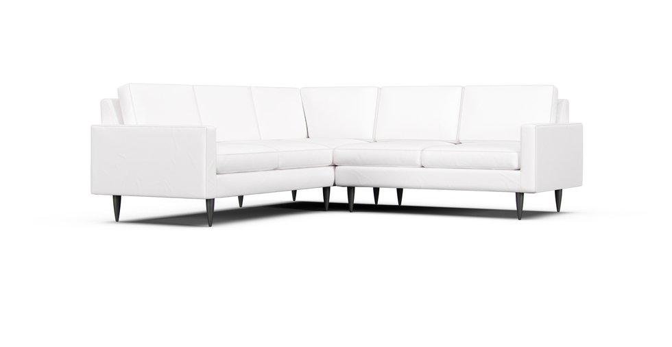 Petrie Midcentury 2-Piece Corner Sectional Slipcover