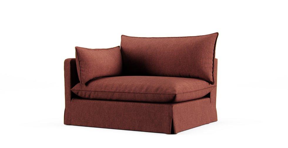 Unwind Left/Right Arm Chair Slipcover - Care+ Tweed Sunset