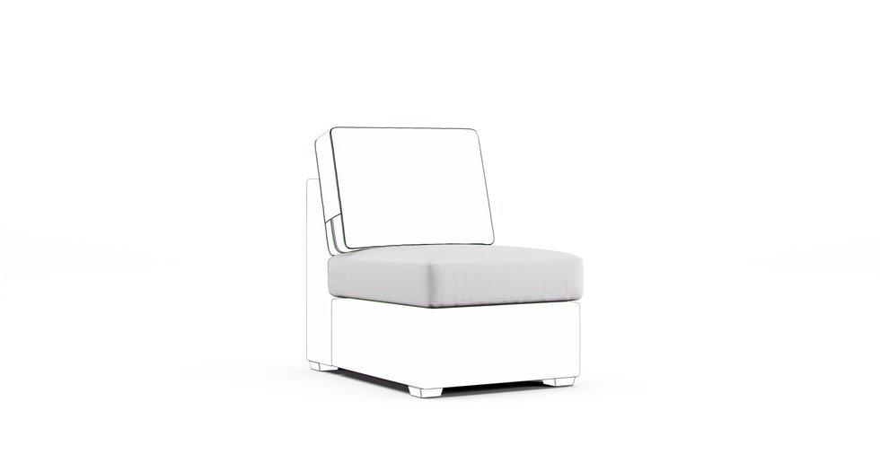 Housse sur mesure de coussin d'assise de forme carrée/cube