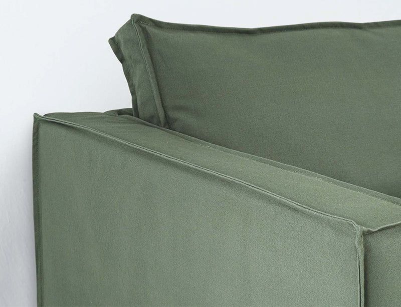 Sage Green Couch Cover and Sofa Slipcover, 100% Organic Linen