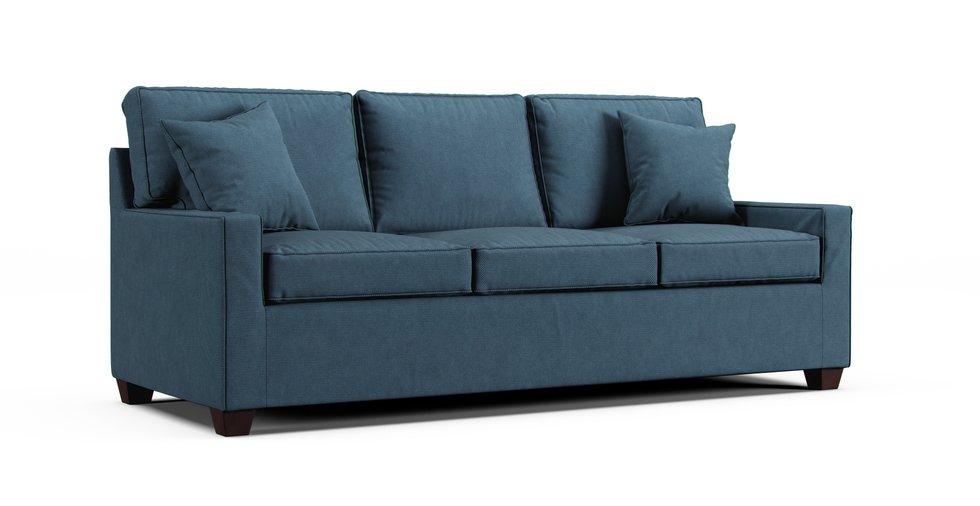 Bennett Track Arm 86" Sofa Slipcover - Care+ Tweed Teal